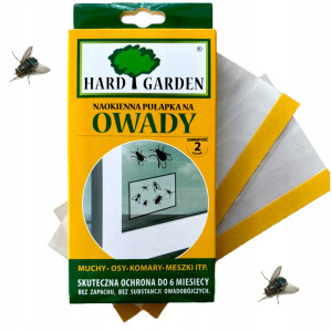 Naokienna pułapka lep na owady 2 szt łapie muchy osy komary meszki owocówki