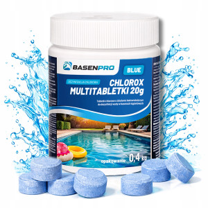 Basenpro - chlorox multitabletki blue 20g 0,4kg - tabletki do basenu