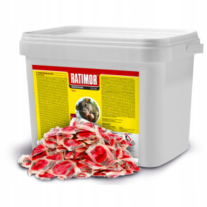 Trucizna ratimor trutka 5kg czerwona pasta na myszy i szczury bromadiolone
