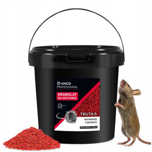 Vaco - bardzo mocna trutka na szczury myszy granulat bromadiolon bitrex 10 kg