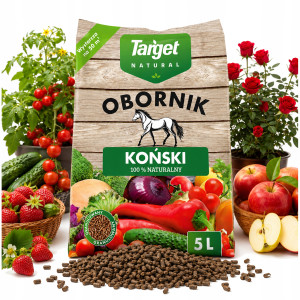 Target obornik granulowany koński organiczny ekologiczny nawóz granulat 5l