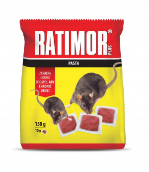 Ratimor bromadiolon -  trutka na myszy i szczury pasta 150g