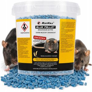 Trutka na szczury myszy gryzonie trucizna pellet mocny środek 50ppm 1kg ratkill garden lab brodi