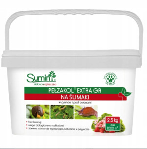 Pełzakol na ślimaki mocny granulat trutka środek ekologiczny 2,5kg sumin
