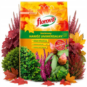 Jesienny nawóz uniwersalny granulat do roślin bylin krzewów florovit 5 kg