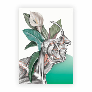Plakat Floral head format A2