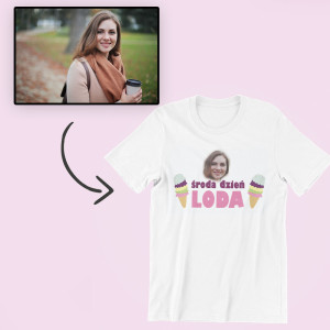 Koszulka z twoim zdjęciem - Środa dzień loda XL