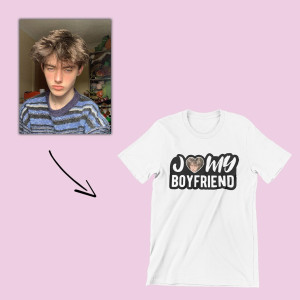 T shirt z twoim zdjęciem na prezent - i love my BF L