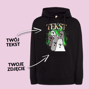 Bluza personalizowana vintage custom z Twoim psem bootleg merch L Niebieski