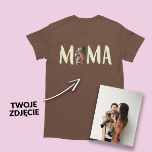 Koszulka dla Mamy na urodziny świeta - zdjęcie brąz XL