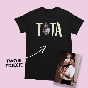 Personalizowany prezent dla Taty na święta - koszulka ze zdjęciem - M