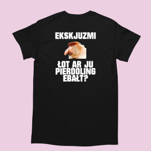 Koszulka na prezent Ekskjuzmi śmieszna janusz XXL
