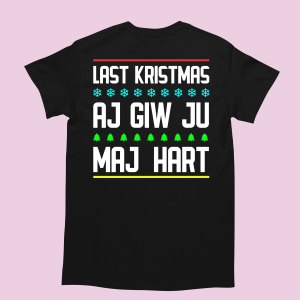 śmieszna Koszulka na prezent świąteczny last gristmas XXL