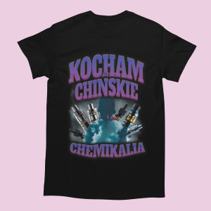 Koszulka bootleg z epetem - chińskie chemikalia XXL Czarny