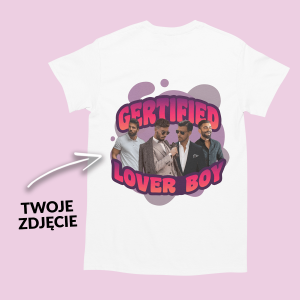 Koszulka vintage bootleg - Certified loverboy XXL Biały