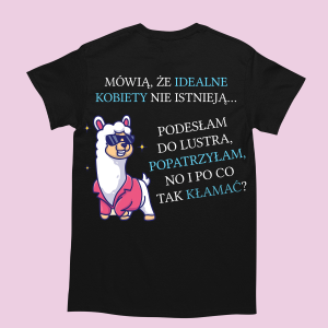 Śmieszna koszulka dla kobiety idealnej XXL