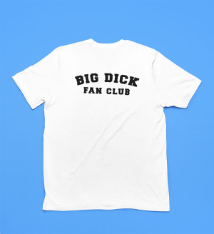 Koszulka vintage na prezent dla niej niego Big Dick fan club XL
