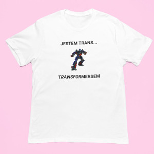 Bekowa koszulka - Jestem trans optimus XXL Biały