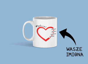Kubek personalizowany dla Babci z imionami wnuków