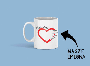 Kubek personalizowany dla Dziadka z imionami wnuków