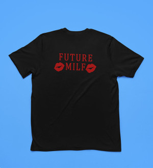 Koszulka na prezent future milf mamuśki Czarna 3XL