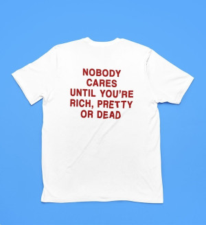 Koszulka nobody cares until you're rich XXL
