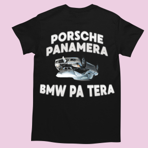 Koszulka - Porsche panamera BMW XXL Czarny