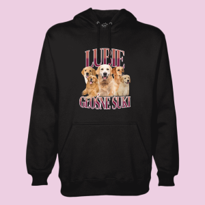 Bluza bekowa na prezent - Lubie Głośne suki XXL Czarny
