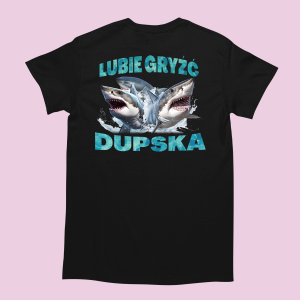 Bekowa Koszulka - lubie gryźć rekin XXL Czarny