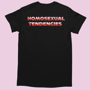 Koszulka homosexual tendences XXL Czarny