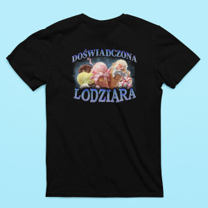 Koszulka dla niej - Doświadczona Lodziara XXL Czarny