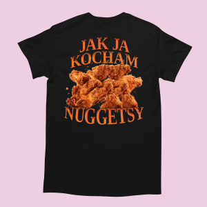 Bekowa Koszulka - kocham nuggetsy XXL Czarny