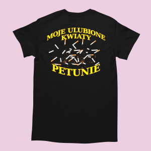 Bekowa Koszulka - ulubione kwiaty petunie XXL Czarny