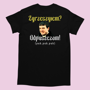 Koszulka śmieszna - zgrzeszyłem? XXL Biały