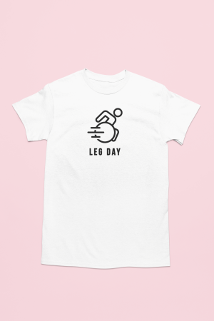 Śmieszna Koszulka na urodziny - Leg day XXL Biały