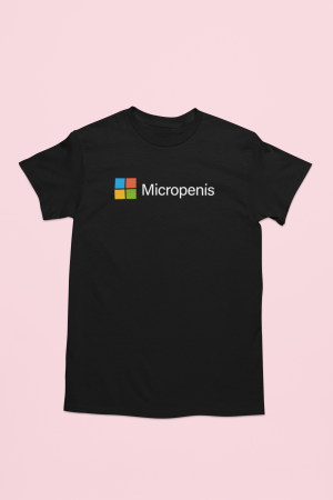 Śmieszna Koszulka dla kolegi- Micropenis XXL Czarny