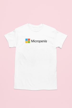 Śmieszna Koszulka dla kolegi- Micropenis XXL Biały