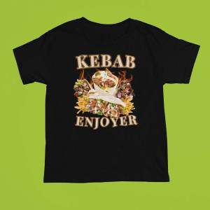 Koszulka bekowa - kebab enjoyer XXL Czarny