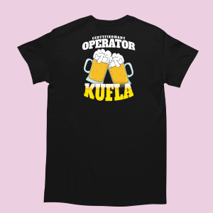 Koszulka na urodziny - operator kufla 3XL Czarny