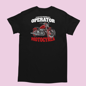 Koszulka bekowa - operator motocykla XXL Czarny