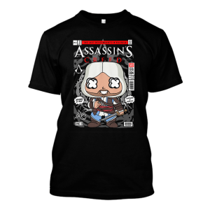 Śmieszna koszulka bootleg - Assasin Creed XXL Czarny