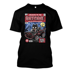 Śmieszna koszulka bootleg - Bat mobile XXL Czarny