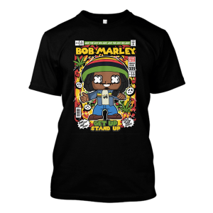 Koszulka popart bootleg- Bob Marley XXL Czarny
