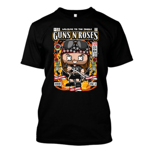 Koszulka śmieszna guns & roses XXL Czarny