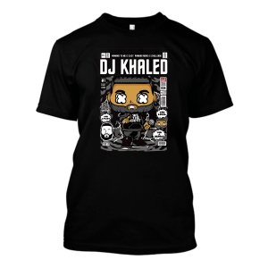 Koszulka śmieszna popart - khaled bootleg merch XXL Czarny