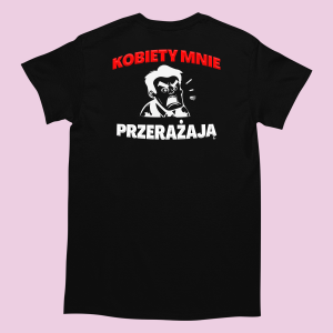 Śmieszna Koszulka - Kobiety mnie przerażają XXL Czarny