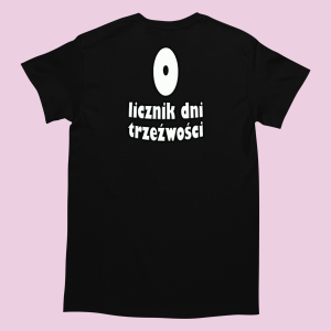 Śmieszna Koszulka - licznik dni trzeźwości XXL Czarny