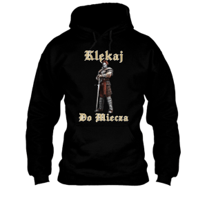 Klękaj do miecza - Bekowa śmieszna bluza XXL Czarny
