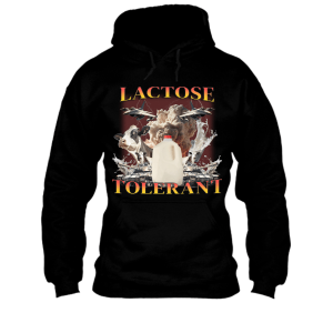 Lactose tolerant - Bekowa śmieszna bluza XXL Czarny