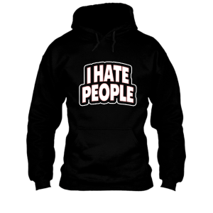 Bekowa śmieszna na prezent - i hate people bluza XXL Czarny